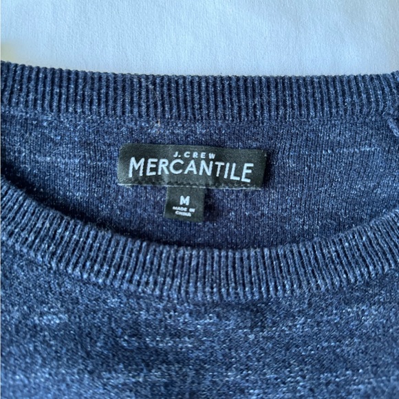 J Crew navy crewneck sweater - Picture 2 of 2